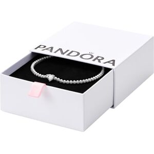 PANDORA Timeless Heart sterling silver tennis bracelet with clear cubic zirconia, 20 PANDORA Timeless Heart sterling silver tennis bracelet with clear cubic zirconia, 20
