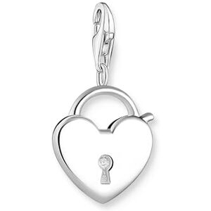 Thomas Sabo 0009-001-12 Heart Lock Charm Pendant in 925 Sterling Silver Thomas Sabo 0009-001-12 Heart Lock Charm Pendant in 925 Sterling Silver