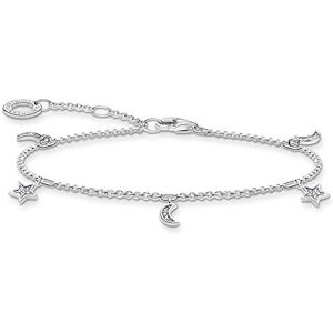 Thomas Sabo Star & Moon Bracelet 925 Sterling Silver 19 cm silver Thomas Sabo Star & Moon Bracelet 925 Sterling Silver 19 cm silver