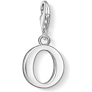 Thomas Sabo Women Charm Pendant Letter A-Z Charm Club Silver 925 Sterling Silver, Letter O, One Size Thomas Sabo Women Charm Pendant Letter A-Z Charm Club Silver 925 Sterling Silver, Letter O, One Size