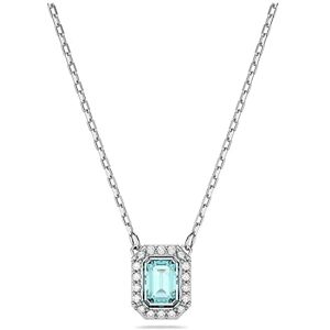 Swarovski Millenia Pendant Necklace, Mint Coloured Crystal in a Rhodium Plated Setting, from the Millenia Collection Swarovski Millenia Pendant Necklace, Mint Coloured Crystal in a Rhodium Plated Setting, from the Millenia Collection