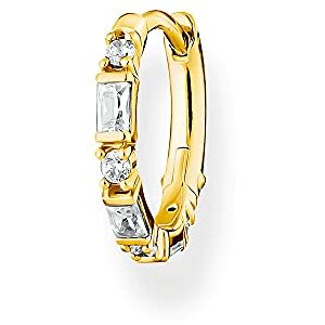 Thomas Sabo Creole white stones gold-plated silver CR666-414-14 Thomas Sabo Creole white stones gold-plated silver CR666-414-14