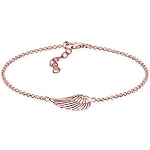 Elli Women's 925 Sterling Silver Rose Gold Plated Wing Guardian Angel Bracelet of Length 18 cm Elli Women's 925 Sterling Silver Rose Gold Plated Wing Guardian Angel Bracelet of Length 18 cm