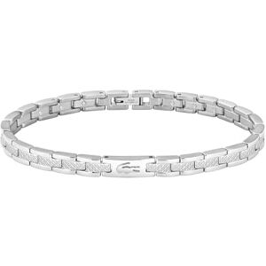Lacoste Women's METROPOLE Collection Link Bracelet in Stainless Steel with Etched Petit Piqué 2040466 Lacoste Women's METROPOLE Collection Link Bracelet in Stainless Steel with Etched Petit Piqué 2040466