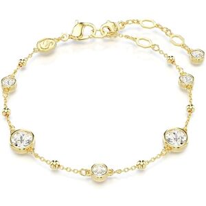 Swarovski Imber bracelet, Round cut, White, Gold-tone plated Swarovski Imber bracelet, Round cut, White, Gold-tone plated