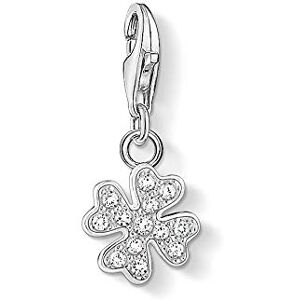 Thomas Sabo Women Charm Pendant Cloverleaf Charm Club 925 Sterling Silver 1797-051-14 Thomas Sabo Women Charm Pendant Cloverleaf Charm Club 925 Sterling Silver 1797-051-14