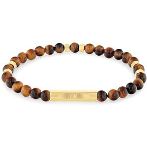 Calvin Klein Men's MIXED BEADS Collection Beaded Bracelet With Tiger Eye Stones 35000576 Calvin Klein Men's MIXED BEADS Collection Beaded Bracelet With Tiger Eye Stones 35000576