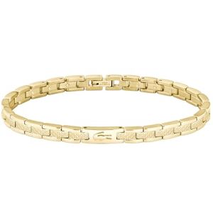 Lacoste Women's METROPOLE Collection Link Bracelet in Stainless Steel with Etched Petit Piqué 2040465 Lacoste Women's METROPOLE Collection Link Bracelet in Stainless Steel with Etched Petit Piqué 2040465