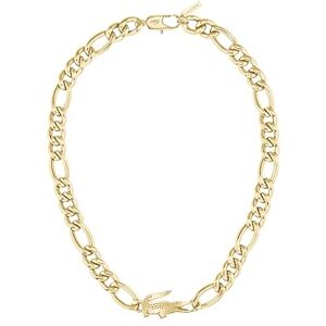 Lacoste For Men and Women CROCODILE Collection Chain Necklace in Yellow Gold with a Crocodile-Shaped Charm 2040372 Lacoste For Men and Women CROCODILE Collection Chain Necklace in Yellow Gold with a Crocodile-Shaped Charm 2040372