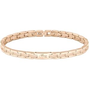 Lacoste Women's METROPOLE Collection Link Bracelet in Carnation Gold with Etched Petit Piqué 2040467 Lacoste Women's METROPOLE Collection Link Bracelet in Carnation Gold with Etched Petit Piqué 2040467