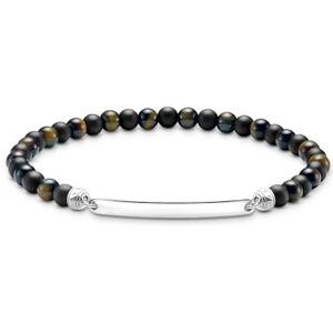Thomas Sabo Engraved Bracelet with Beads Recycled 925 Silver A2178-372-7-L21 Thomas Sabo Engraved Bracelet with Beads Recycled 925 Silver A2178-372-7-L21