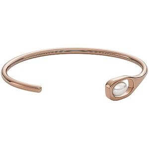Skagen Women's Stainless Steel and Semi precious with Cuff Bangle bracelet, Pale rose gold Skagen Women's Stainless Steel and Semi precious with Cuff Bangle bracelet, Pale rose gold