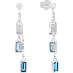 s.Oliver Stud earrings Women Ear jewelry, with Zirconia synth., 3,4 cm, Blue, Comes in jewelry gift box, 2031452 s.Oliver Stud earrings Women Ear jewelry, with Zirconia synth., 3,4 cm, Blue, Comes in jewelry gift box, 2031452