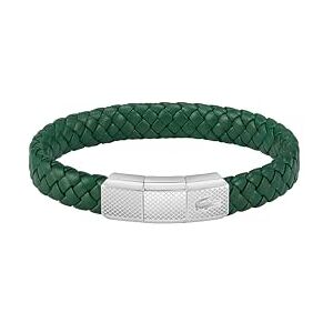 Lacoste Men's ROKEL Collection Leather Bracelet Green 2040284 Lacoste Men's ROKEL Collection Leather Bracelet Green 2040284