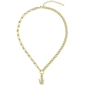 Lacoste Women's CROCODILE Collection Necklace in Yellow Gold with a Crocodile-Shaped Charm 2040145 Lacoste Women's CROCODILE Collection Necklace in Yellow Gold with a Crocodile-Shaped Charm 2040145