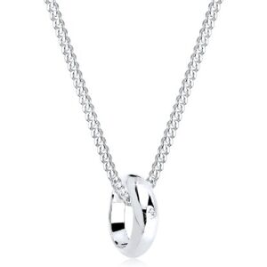 DIAMORE Elli DIAMONDS Necklace Women Circle Pendant with Diamond (0.005 ct) in 925 Sterling Silver DIAMORE Elli DIAMONDS Necklace Women Circle Pendant with Diamond (0.005 ct) in 925 Sterling Silver