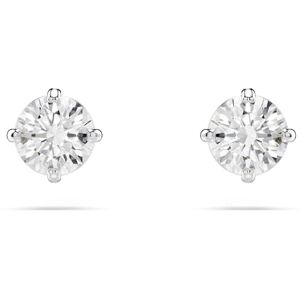 Swarovski Attract stud earrings, Round cut, Small, White, Rhodium plated Swarovski Attract stud earrings, Round cut, Small, White, Rhodium plated