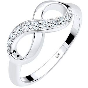 DIAMORE Elli DIAMONDS Ring Women Infinity Symbol with Diamond (0.125 ct.) Love in 925 Sterling Silver DIAMORE Elli DIAMONDS Ring Women Infinity Symbol with Diamond (0.125 ct.) Love in 925 Sterling Silver