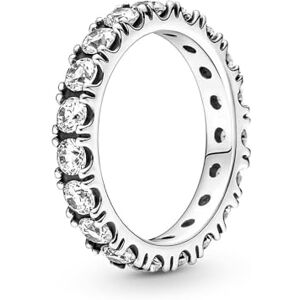 PANDORA Timeless Women's Sterling Silver Sparkling Row Eternity Ring, Size 50, No Box PANDORA Timeless Women's Sterling Silver Sparkling Row Eternity Ring, Size 50, No Box
