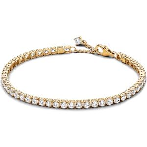 PANDORA Timeless 14k Gold-plated bracelet with clear cubic zirconia, 16 PANDORA Timeless 14k Gold-plated bracelet with clear cubic zirconia, 16