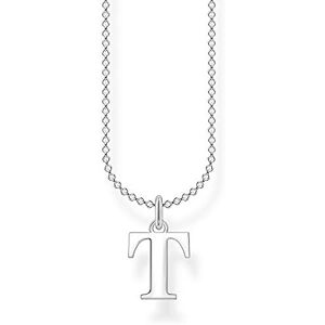Thomas Sabo Women's 925 Sterling Silver Letter T Necklace 38-45cm Length Thomas Sabo Women's 925 Sterling Silver Letter T Necklace 38-45cm Length
