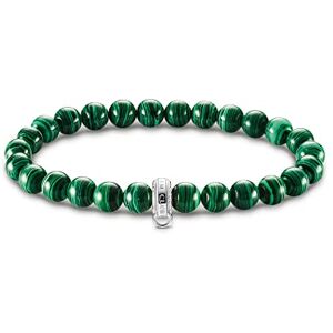 Thomas Sabo charm bracelet green stones 925 sterling silver X0284-475-6-L15 Thomas Sabo charm bracelet green stones 925 sterling silver X0284-475-6-L15
