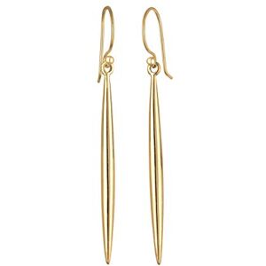 Elli Women Bar Drop Minimal Basic 925 Silver Gold Plated Earrings Elli Women Bar Drop Minimal Basic 925 Silver Gold Plated Earrings