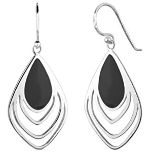 Elli Earrings Women Feather Pendant Cut Out with Enamel Festival in 925 Sterling Silver Elli Earrings Women Feather Pendant Cut Out with Enamel Festival in 925 Sterling Silver