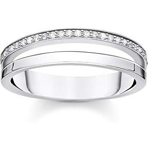 Thomas Sabo ring double white stones silver 925 sterling silver TR2316-051-14-52 Thomas Sabo ring double white stones silver 925 sterling silver TR2316-051-14-52