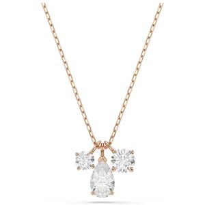 Swarovski Mesmera Pendant Necklace, Clear Mixed-Cut Crystals in a Rose Gold-Tone Finished Setting, Part of the Mesmera Collection Swarovski Mesmera Pendant Necklace, Clear Mixed-Cut Crystals in a Rose Gold-Tone Finished Setting, Part of the Mesmera Collection