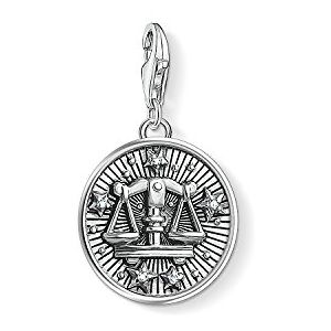 Thomas Sabo Men Women Charm Pendant Zodiac Sign Libra Charm Club 925 Sterling Silver 1646-643-21 Thomas Sabo Men Women Charm Pendant Zodiac Sign Libra Charm Club 925 Sterling Silver 1646-643-21