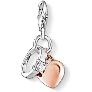 Thomas Sabo Women Charm Pendant Ring Heart Charm Club 925 Sterling Silver 1000-416-14 Thomas Sabo Women Charm Pendant Ring Heart Charm Club 925 Sterling Silver 1000-416-14