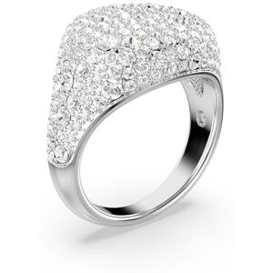 Swarovski Meteora cocktail ring, White, Rhodium plated Swarovski Meteora cocktail ring, White, Rhodium plated