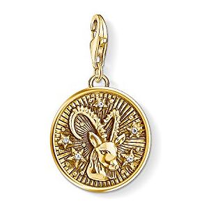 Thomas Sabo Women Charm Pendant Zodiac Sign Capricorn Charm Club 925 Sterling Silver 1661-414-39 Thomas Sabo Women Charm Pendant Zodiac Sign Capricorn Charm Club 925 Sterling Silver 1661-414-39