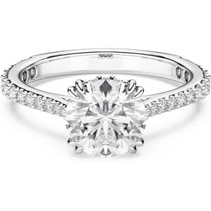 Swarovski Stilla Cocktail Ring, Round Cut, Pavé, White, Silver-Tone Finish Swarovski Stilla Cocktail Ring, Round Cut, Pavé, White, Silver-Tone Finish