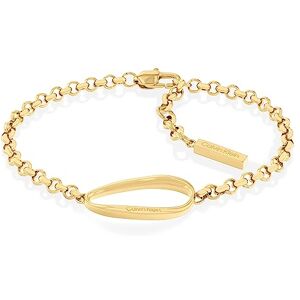 Calvin Klein Women's PLAYFUL ORGANIC SHAPES Collection Chain Bracelet in Yellow Gold with a Charm 35000358 Calvin Klein Women's PLAYFUL ORGANIC SHAPES Collection Chain Bracelet in Yellow Gold with a Charm 35000358