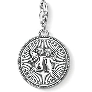 Thomas Sabo Women Charm pendant angel silver 925 Sterling Silver, Blackened 1734-637-21 Thomas Sabo Women Charm pendant angel silver 925 Sterling Silver, Blackened 1734-637-21