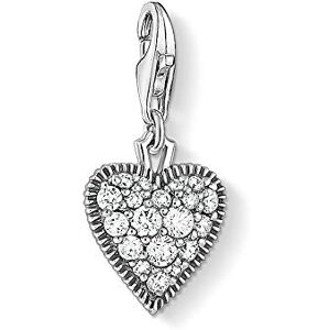 Thomas Sabo Ladies-Charm Pendant Vintage Heart 925 Sterling Silver Blackened 1747-643-14 Thomas Sabo Ladies-Charm Pendant Vintage Heart 925 Sterling Silver Blackened 1747-643-14
