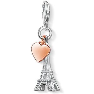 Thomas Sabo Women Charm Pendant Eiffel Tower Paris Heart Charm Club 925 Sterling Silver 0904-415-12 Thomas Sabo Women Charm Pendant Eiffel Tower Paris Heart Charm Club 925 Sterling Silver 0904-415-12