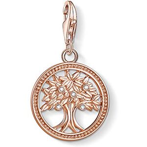 Thomas Sabo Sterling Silver Gold Plated Cubic Zirconia Tree of Life Charm Rose Gold, 2.8 x 1.6 cm Thomas Sabo Sterling Silver Gold Plated Cubic Zirconia Tree of Life Charm Rose Gold, 2.8 x 1.6 cm