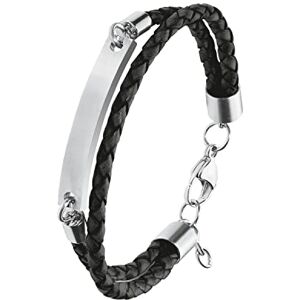 s.Oliver Identity bracelet Men Arm jewelry, 20+2 cm, Black, Comes in jewelry gift box, 2020903 s.Oliver Identity bracelet Men Arm jewelry, 20+2 cm, Black, Comes in jewelry gift box, 2020903