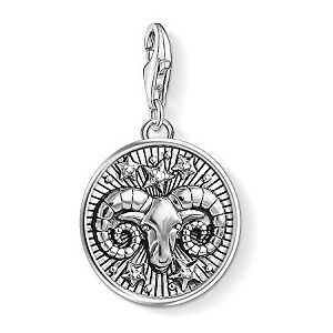 Thomas Sabo Women Charm Pendant Zodiac Sign Aries Charm Club 925 Sterling Silver 1640-643-21 Thomas Sabo Women Charm Pendant Zodiac Sign Aries Charm Club 925 Sterling Silver 1640-643-21
