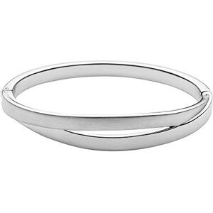 Skagen Women's Stainless Steel and Semi precious with Cuff Bangle bracelet, Dark Silver Skagen Women's Stainless Steel and Semi precious with Cuff Bangle bracelet, Dark Silver