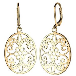 Elli Women Genuine Jewellery Earrings Dangle & Drop Ear Ornament 925 Sterling Silver Gold Plated Elli Women Genuine Jewellery Earrings Dangle & Drop Ear Ornament 925 Sterling Silver Gold Plated