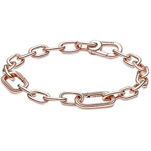 PANDORA ME Slim Link Chain Bracelet In 14K Rose Gold-Plated For Medallion Charms, Size 16, No Box PANDORA ME Slim Link Chain Bracelet In 14K Rose Gold-Plated For Medallion Charms, Size 16, No Box