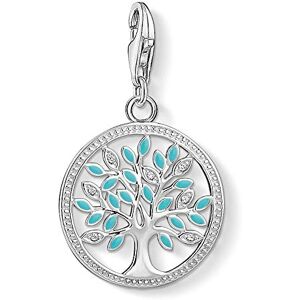 Thomas Sabo Women Charm Pendant Tree of Love Turquoise Charm Club 925 Sterling Silver 1469-041-17 Thomas Sabo Women Charm Pendant Tree of Love Turquoise Charm Club 925 Sterling Silver 1469-041-17