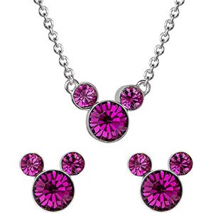 Disney Mickey Mouse Birthstone Necklace and Earring Set SH00519RFEBL.PH Disney Mickey Mouse Birthstone Necklace and Earring Set SH00519RFEBL.PH