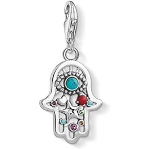 Thomas Sabo Women Charm Pendant Hand of Fatima Charm Club 925 Sterling Silver 1464-333-7 Thomas Sabo Women Charm Pendant Hand of Fatima Charm Club 925 Sterling Silver 1464-333-7