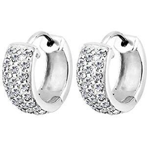 Elli Earrings Creole Crystals 925 Sterling Silver Elli Earrings Creole Crystals 925 Sterling Silver