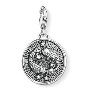 Thomas Sabo Women Charm Pendant Zodiac Sign Pisces Charm Club 925 Sterling Silver 1639-643-21 Thomas Sabo Women Charm Pendant Zodiac Sign Pisces Charm Club 925 Sterling Silver 1639-643-21